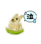 うさぎの刺繍スタンプ（個別スタンプ：8）