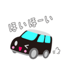 可愛い車【Black×Whiteツートン】（個別スタンプ：14）