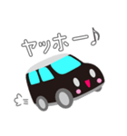 可愛い車【Black×Whiteツートン】（個別スタンプ：25）