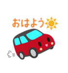 可愛い車【Red×Blackツートン】（個別スタンプ：10）