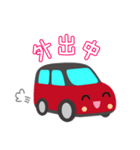 可愛い車【Red×Blackツートン】（個別スタンプ：15）