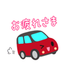 可愛い車【Red×Blackツートン】（個別スタンプ：16）