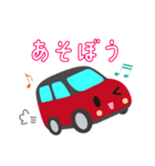 可愛い車【Red×Blackツートン】（個別スタンプ：18）