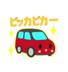 可愛い車【Red×Blackツートン】（個別スタンプ：23）