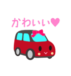 可愛い車【Red×Blackツートン】（個別スタンプ：24）