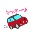 可愛い車【Red×Blackツートン】（個別スタンプ：25）