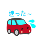 可愛い車【Red×Blackツートン】（個別スタンプ：31）