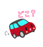 可愛い車【Red×Blackツートン】（個別スタンプ：35）