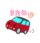 可愛い車【Red×Blackツートン】（個別スタンプ：39）