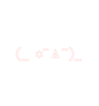 表情豊かな*unique顔モジ*（個別スタンプ：10）
