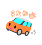 可愛い車【Orange×Whiteツートン】（個別スタンプ：39）