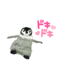 ペンギンの刺繍スタンプ（個別スタンプ：5）