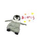 ペンギンの刺繍スタンプ（個別スタンプ：6）