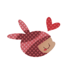 ゆりうさちゅっちゅっスタンプ（個別スタンプ：3）