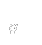 うさぎさんと人参さん（個別スタンプ：19）