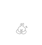 うさぎさんと人参さん（個別スタンプ：21）