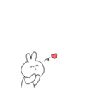 うさぎさんと人参さん（個別スタンプ：24）