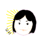 元気な女の子(顔)（個別スタンプ：8）
