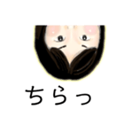 元気な女の子(顔)（個別スタンプ：10）