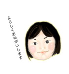 元気な女の子(顔)（個別スタンプ：12）