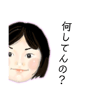 元気な女の子(顔)（個別スタンプ：23）