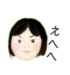 元気な女の子(顔)（個別スタンプ：25）