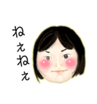 元気な女の子(顔)（個別スタンプ：30）