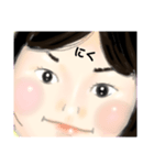 元気な女の子(顔)（個別スタンプ：33）