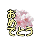 花 簡単会話 でか文字（個別スタンプ：17）