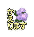 花 簡単会話 でか文字（個別スタンプ：27）