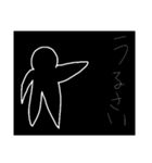 スーパー白黒くん（個別スタンプ：22）