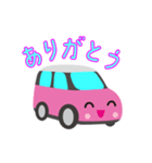 可愛い車【Pink×Whiteツートン】（個別スタンプ：22）