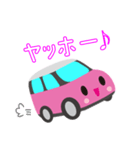 可愛い車【Pink×Whiteツートン】（個別スタンプ：25）