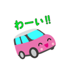 可愛い車【Pink×Whiteツートン】（個別スタンプ：29）