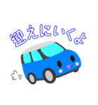可愛い車【Blue×Whiteツートン】（個別スタンプ：20）