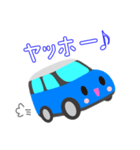 可愛い車【Blue×Whiteツートン】（個別スタンプ：25）
