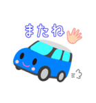 可愛い車【Blue×Whiteツートン】（個別スタンプ：39）