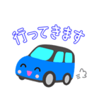 可愛い車【Blue×Blackツートン】（個別スタンプ：5）