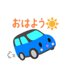 可愛い車【Blue×Blackツートン】（個別スタンプ：10）