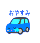 可愛い車【Blue×Blackツートン】（個別スタンプ：13）