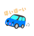 可愛い車【Blue×Blackツートン】（個別スタンプ：14）