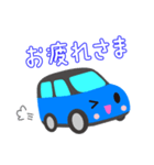 可愛い車【Blue×Blackツートン】（個別スタンプ：16）