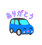 可愛い車【Blue×Blackツートン】（個別スタンプ：22）