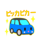 可愛い車【Blue×Blackツートン】（個別スタンプ：23）