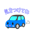 可愛い車【Blue×Blackツートン】（個別スタンプ：33）