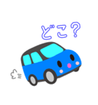 可愛い車【Blue×Blackツートン】（個別スタンプ：35）