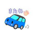 可愛い車【Blue×Blackツートン】（個別スタンプ：39）