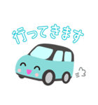 可愛い車【Aqua×Blackツートン】（個別スタンプ：5）