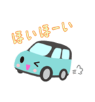 可愛い車【Aqua×Blackツートン】（個別スタンプ：14）