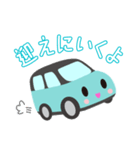 可愛い車【Aqua×Blackツートン】（個別スタンプ：20）